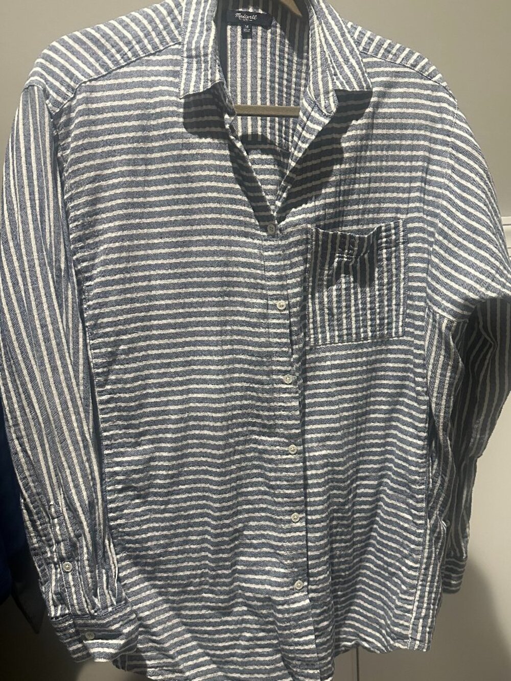 Madewell Oversized Blue/White Striped Tunic